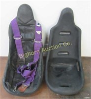 Race Car Seats, 1 Cover, 1-5 Point Seat Belt