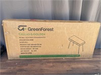 Green forest desk