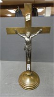 24" Brass Crucifix