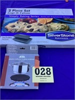 SilversStone bake sheets & cast iron heat