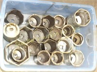 19 Axle sockets - assorted sizes