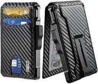 Wallet for Men - with Money Clip Slim Leather