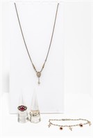 Jewelry Sterling Silver Necklace, Bracelet & Rings