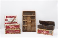 Vintage Cigar & Wooden Box Lot