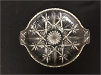 Divided Glass Serving Plate