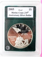 Coin 2005 Marine Corps 230th Anniversary Dollar