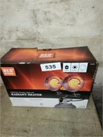 RED STORE DOUBLE PROPANE TANK TOP HEATER