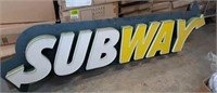 LIGHT UP SUBWAY SIGN 9FT x 2FT