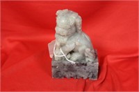 A Vintage Soap Stone Foo Dog