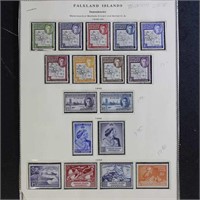 Falkland Islands Dependencies Stamps 1946-1954 Min