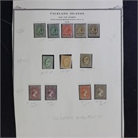 Falkland Islands Stamps 1891-1918 Mint NH, total C