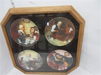 COLLECTOR PLATES IN FRAME: NORMAN ROCKWELL