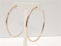 Large Hoop Earrings Goldtone