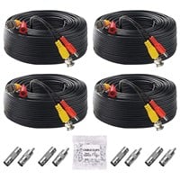 NEW $40 4PK 100FT All-in-One Video Power Cables