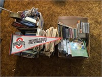 Box lot: CDs, sheet music, misc