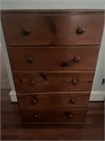 Vintage Knotty Pine Chest of Drawers