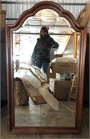 4ft Arched Wood Frame Wall Mirror