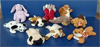 Lot of 10 Beanie Babies.