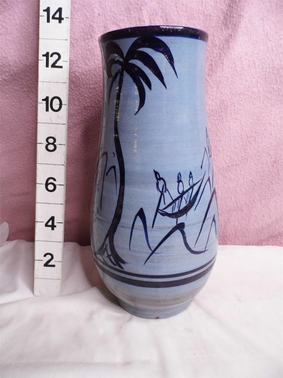 Hand Painted Pottery Vase