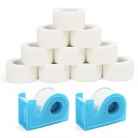 WFF8003  LotFancy Medical Tape 1in x 10yd, 12 Roll