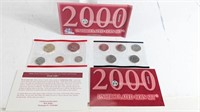(2) 2000 US Mint Uncirculated Coin Set
