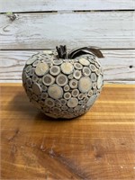 WOOD PIECES MADE INTO AN APPLE DECOR