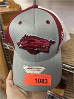 LOT OF 2 NEW ARKANSAS RAZORBACKS HATS BALL CAPS