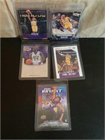 (5) Kobe Bryant Basketball Cards