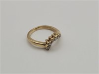 Yellow gold colour ring