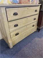 Antique 3-Drawer Dovetail Dresser, Mission Style S