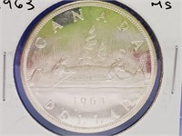 1963 Canadian Silver Dollar