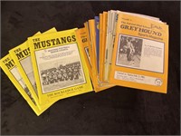 Greyhound and Mustangs programs/magazines