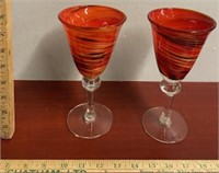 2 Pier 1 Water Goblets