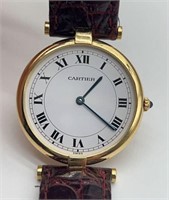 18k Cartier De Must 30mm unisex watch