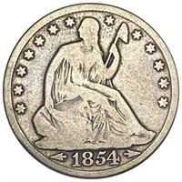 1854-O Seated Liberty Half Dollar NICELY CIRC