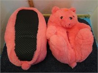 PINK BEAR SLIPPERS