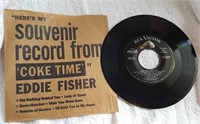 Coca-Cola record by Eddie Fisher souvenir