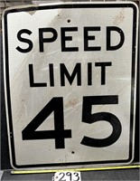 24x30 Metal 45 mph Speed Limit Road Sign