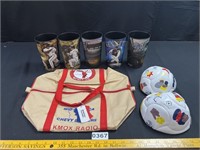 STL Cardinals Bag, Soccer Balls, Cups