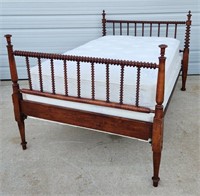 Stunning Antique Spool Bed W Mattress Twin Size