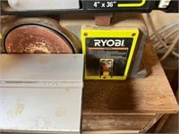 Ryobi Disc and Belt Sander w/cabinet