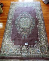 Pastel floral area rug