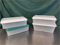 (4) Clear storage containers