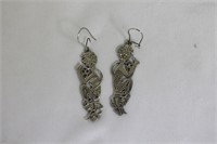 A Pair of Sterling Earrings