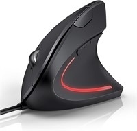 TECKNET Wired Mouse, 6400 DPI Ergonomic Mouse 6