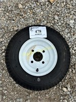 Loadstar tire & rim (never used) 4.80 x 4.00 x 8