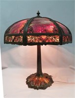 E. M. & Co. table lamp, 21" high, shade 16 1/2"