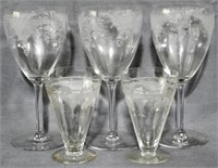 Fostoria Melrose & Virginia Clear Stems