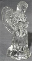 Glass Angel Candleholder 6.5"