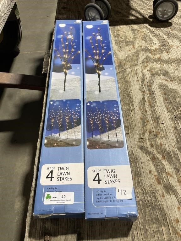 2 Boxes of Twig Lawn Stakes